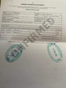 gorilla-bookings-permit-confirmed - Rent 4x4 Car Uganda gorilla bookings permit